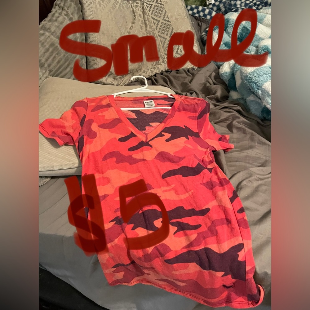 Size small camo short sleeve worn once